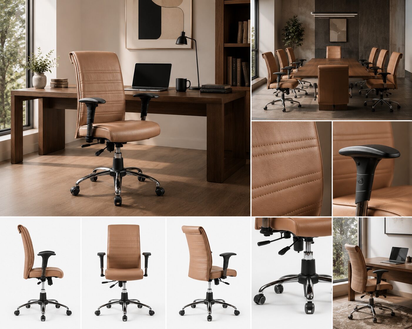 صندلی اداری کرکره ای کارمندی K101 - تصویر 2